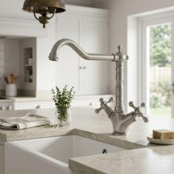 kitchen-sink-faucet-brushed-nickel-retro-design